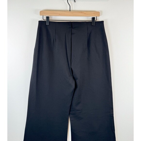 & Other Stories Pants Black Wide Sailor Dress Trouser Slacks Stretch Size 10 - Picture 9 of 11